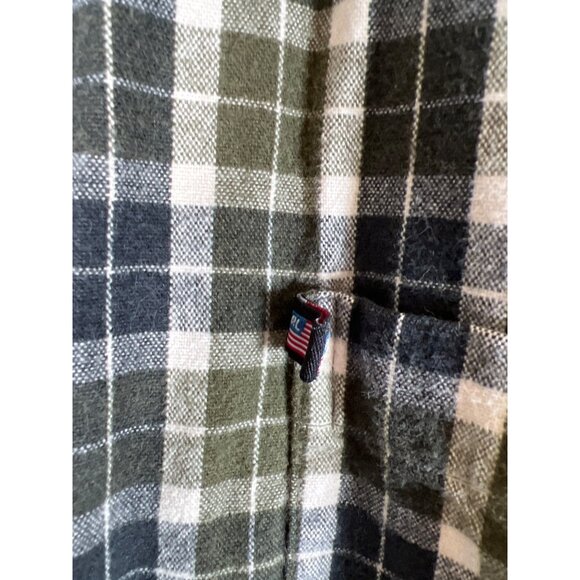 90s VTG Ralph Lauren Jeans Co Men Size M Plaid Flannel Shirt Button Down Collar - Picture 4 of 10